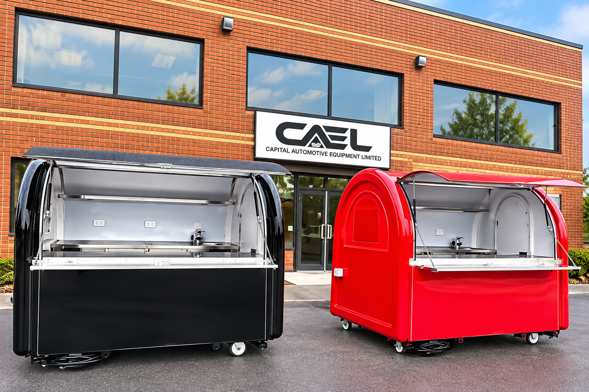 CAEL’s 7′ Round Top Mobile Food Cart