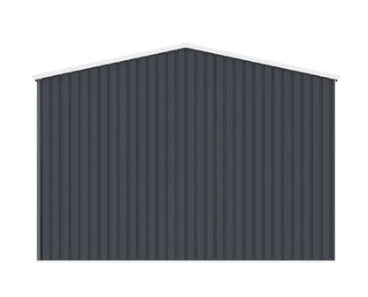 Single Garage Metal Shed with side entry 12(W) x19 (L) x 9.5(H)