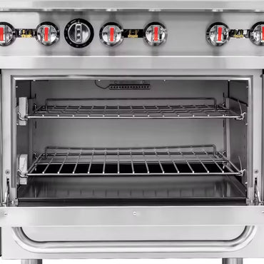 CAEL Gas Range 6 Burners with 24” Griddle & Ovens RGR60-G24