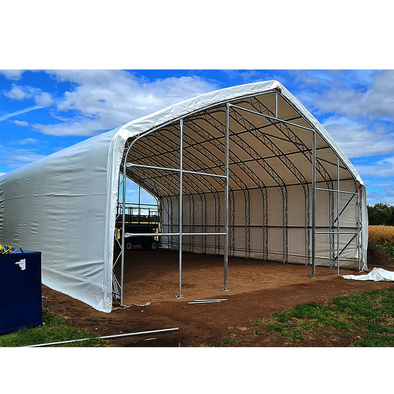 Peak Shape Double Truss 20′ Wide 16′ Height 40′ Length
