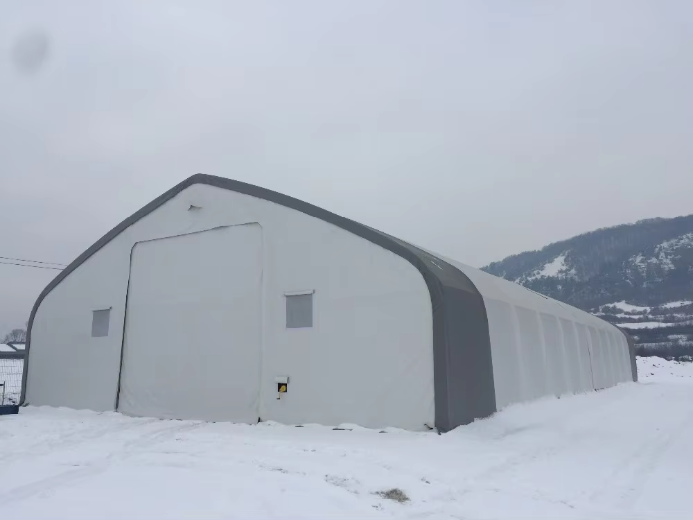 Peak Shape Double Truss 70′ Wide 120′ Length 28′ Height