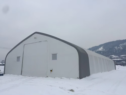 Peak Shape Double Truss 70′ Wide 120′ Length 28′ Height