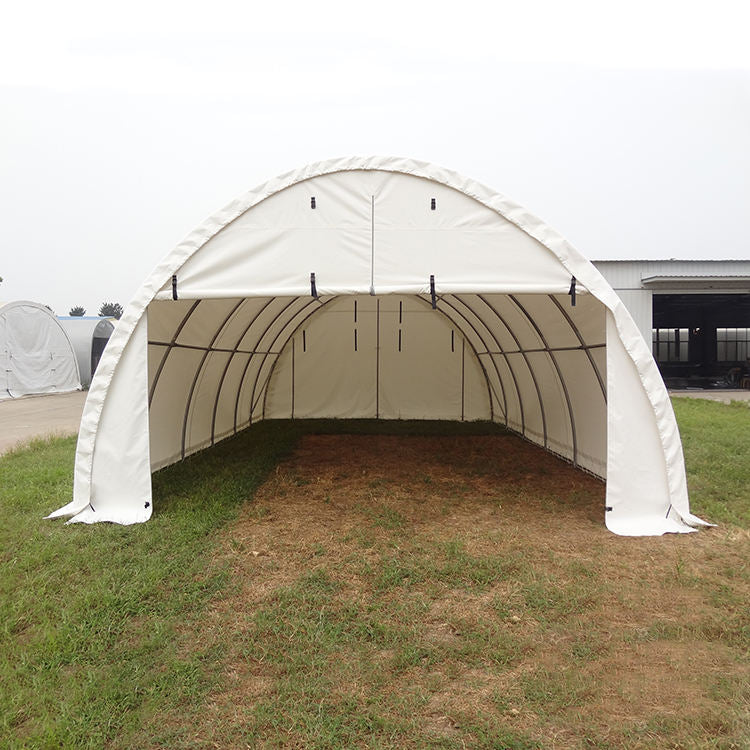Armadura simple en forma de cúpula de 20' de ancho, 30' de largo y 12' de alto
