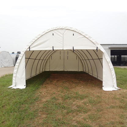 Armadura simple en forma de cúpula de 20' de ancho, 30' de largo y 12' de alto