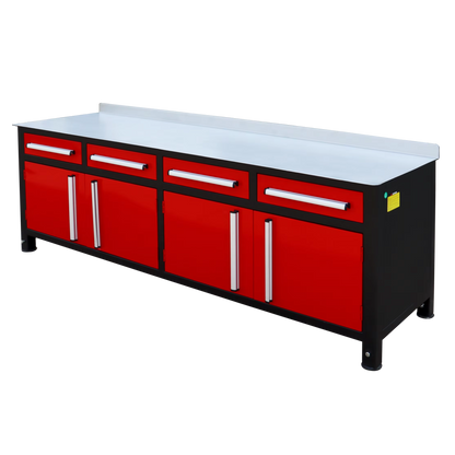 7FT Tool Chest & Cabinet – 4 Drawer, 4 Door Heavy Duty Storage System