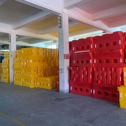 Rotational molded safety barrier