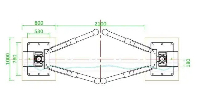 Heavy Duty 2 Post Wireless Truck Lift 14T (30,864 lbs)