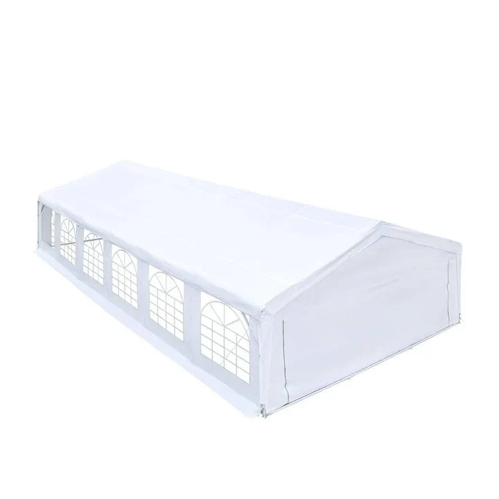 20' x 40' Heavy Duty Outdoor Party Tent with Removable Sidewalls and Roll-Up Doors, 11 oz PE Cover, 6’6" Overhead, 10’ Peak Ceiling