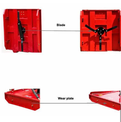 Heavy Duty Topper Mower Brush Cutter with PTO Shaft