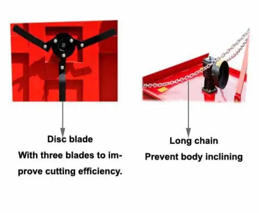 Heavy Duty Topper Mower Brush Cutter with PTO Shaft