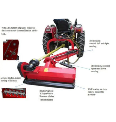 Heavy Duty Tractor Flail Mower with Hydraulic Side Shift