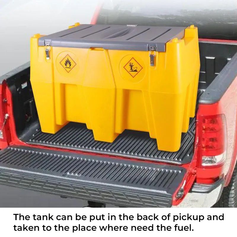 CAEL Portable Fuel Gasoline/Diesel Tank with Automatic Dispensing Nozzle For On-Site