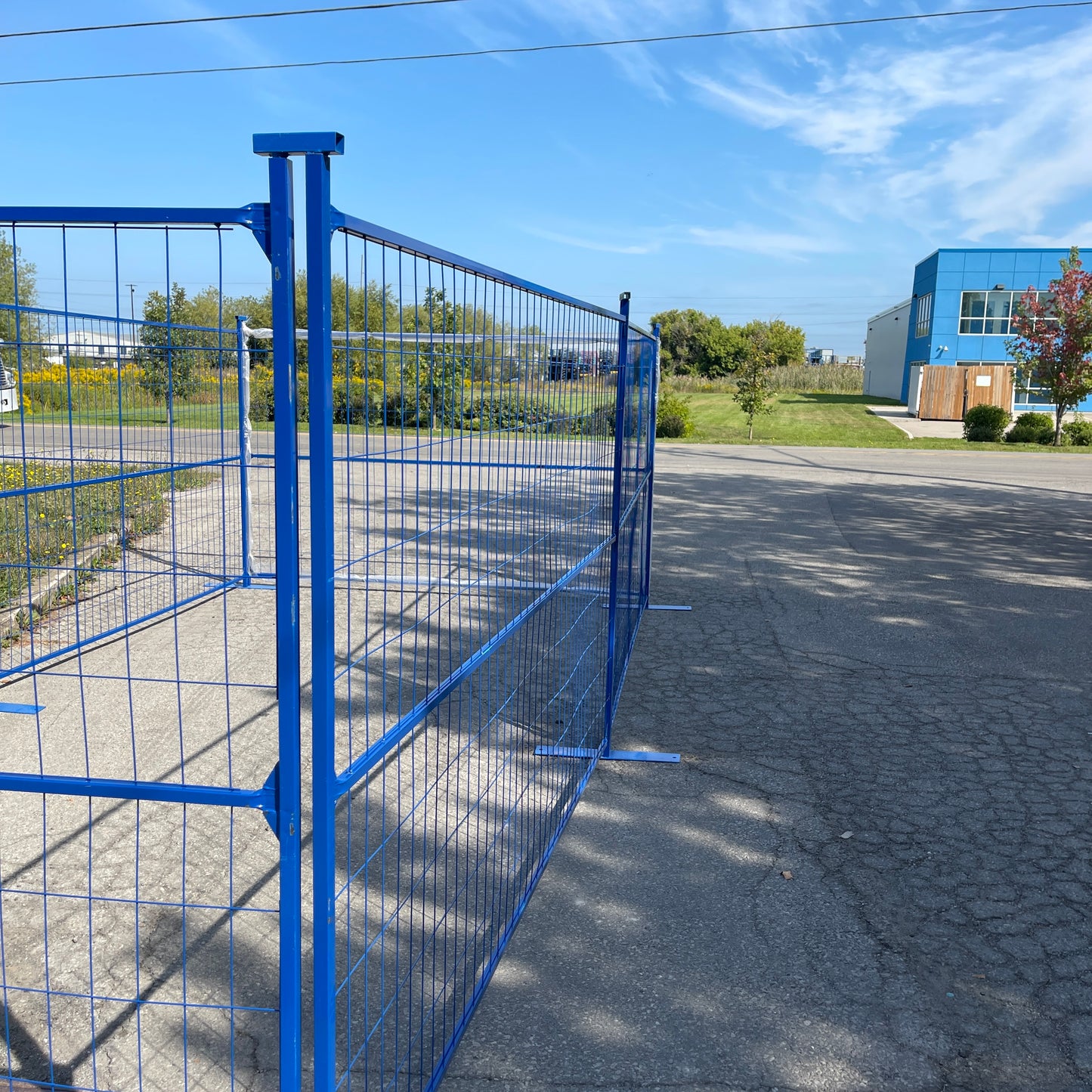 Temporary fence panel