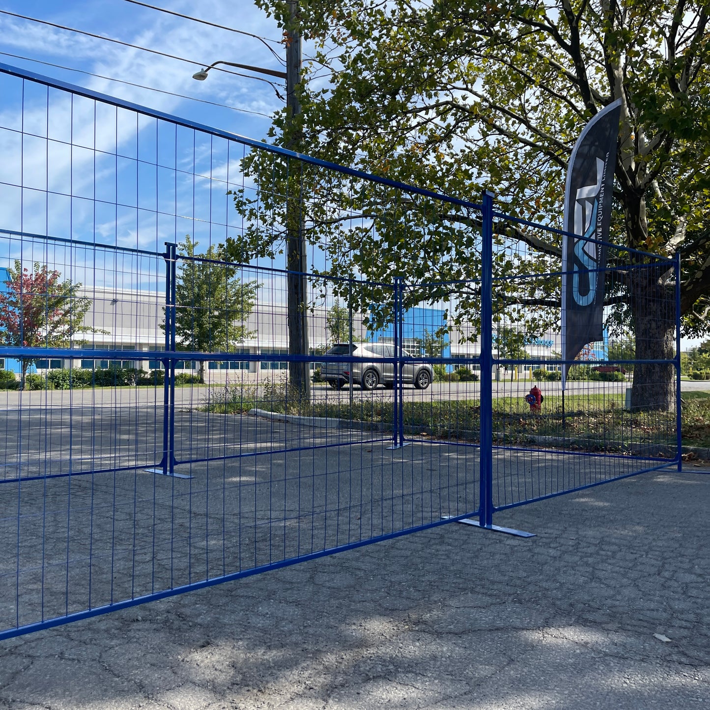 Temporary fence panel