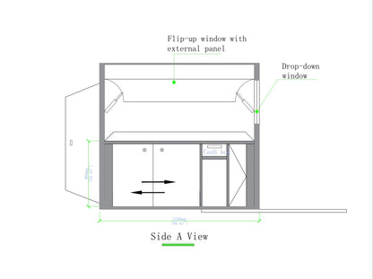 CAEL’s 7′ Round Top Mobile Food Cart