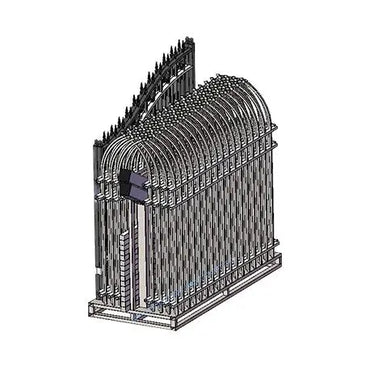 Kit de clôture en fer (150 pieds) avec portail d'allée