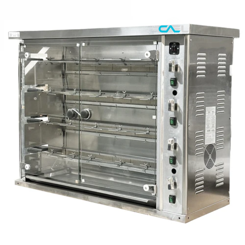 CAEL Counter top gas Rotisserie, 4 Spits, 16 Chicken Capacity KJ-4