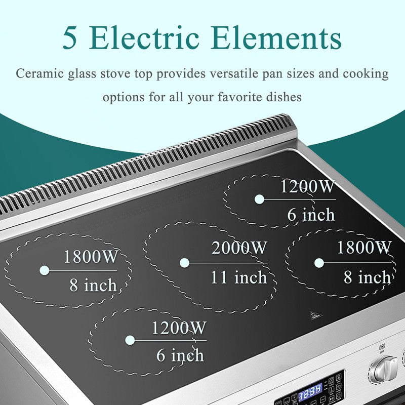 CAEL 30 Inch Freestanding Electric Range