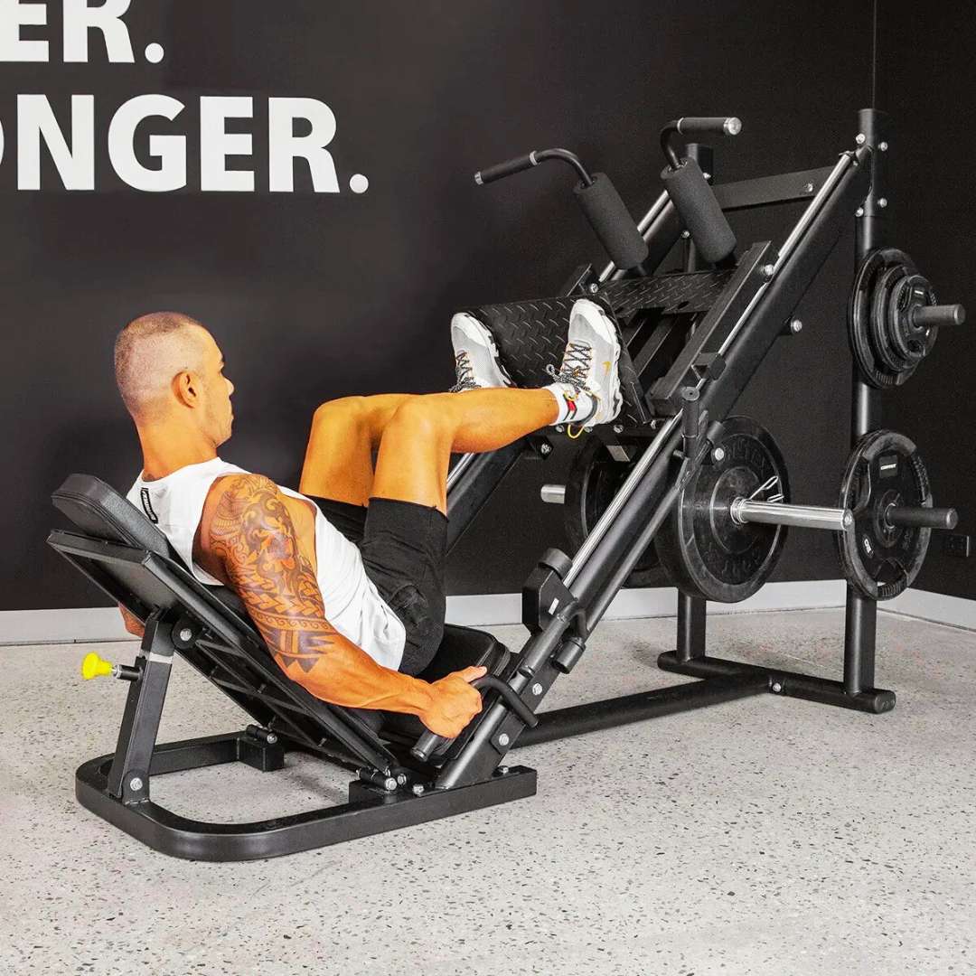 CAEL-SQM – Commercial Grade Dual Function Hack Squat & 45° Leg Press Machine