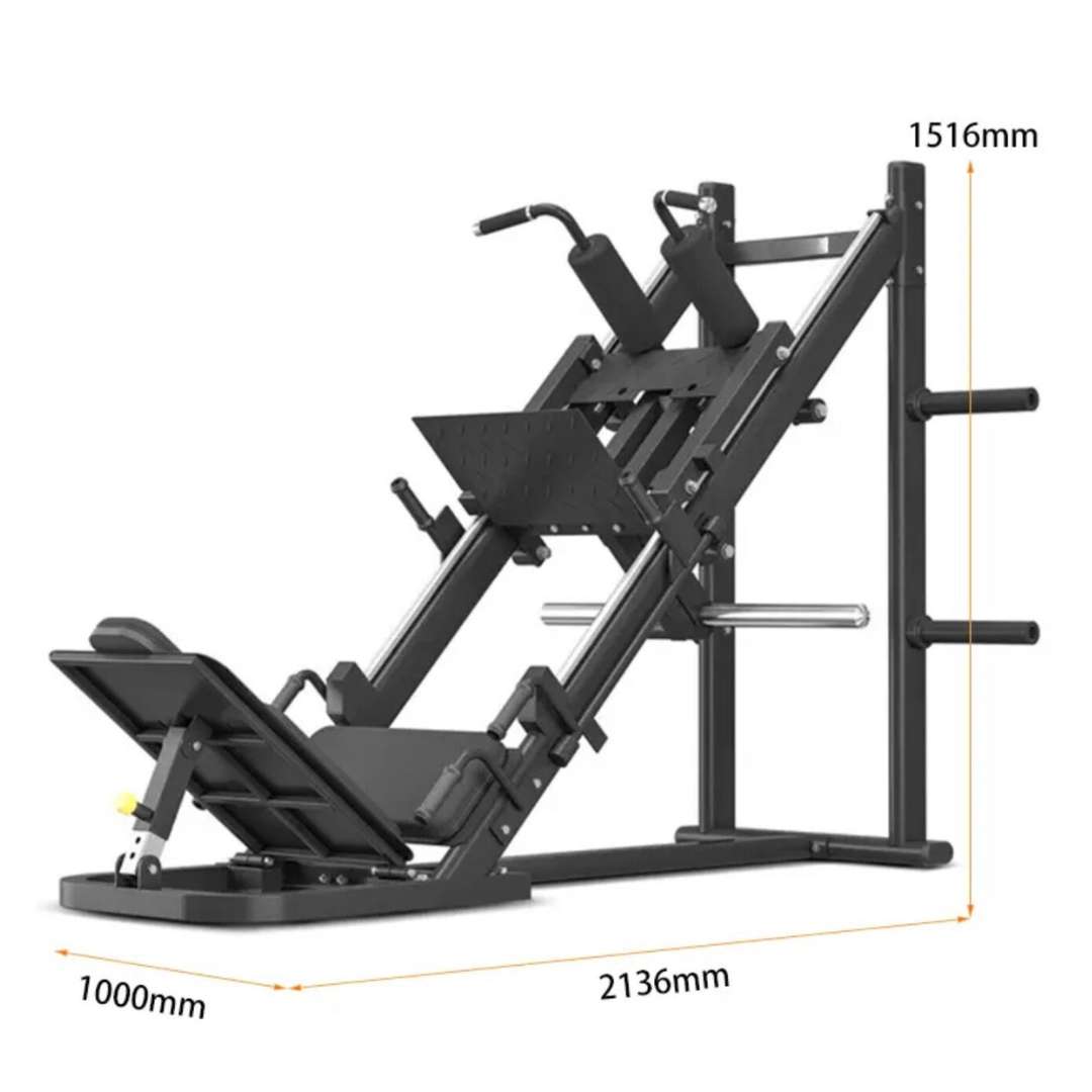 CAEL-SQM – Commercial Grade Dual Function Hack Squat & 45° Leg Press Machine