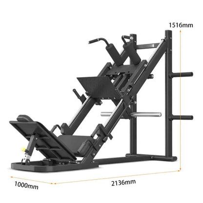 CAEL-SQM – Commercial Grade Dual Function Hack Squat & 45° Leg Press Machine