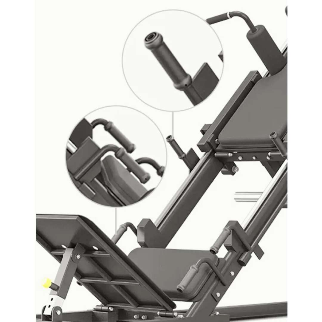 CAEL-SQM – Commercial Grade Dual Function Hack Squat & 45° Leg Press Machine