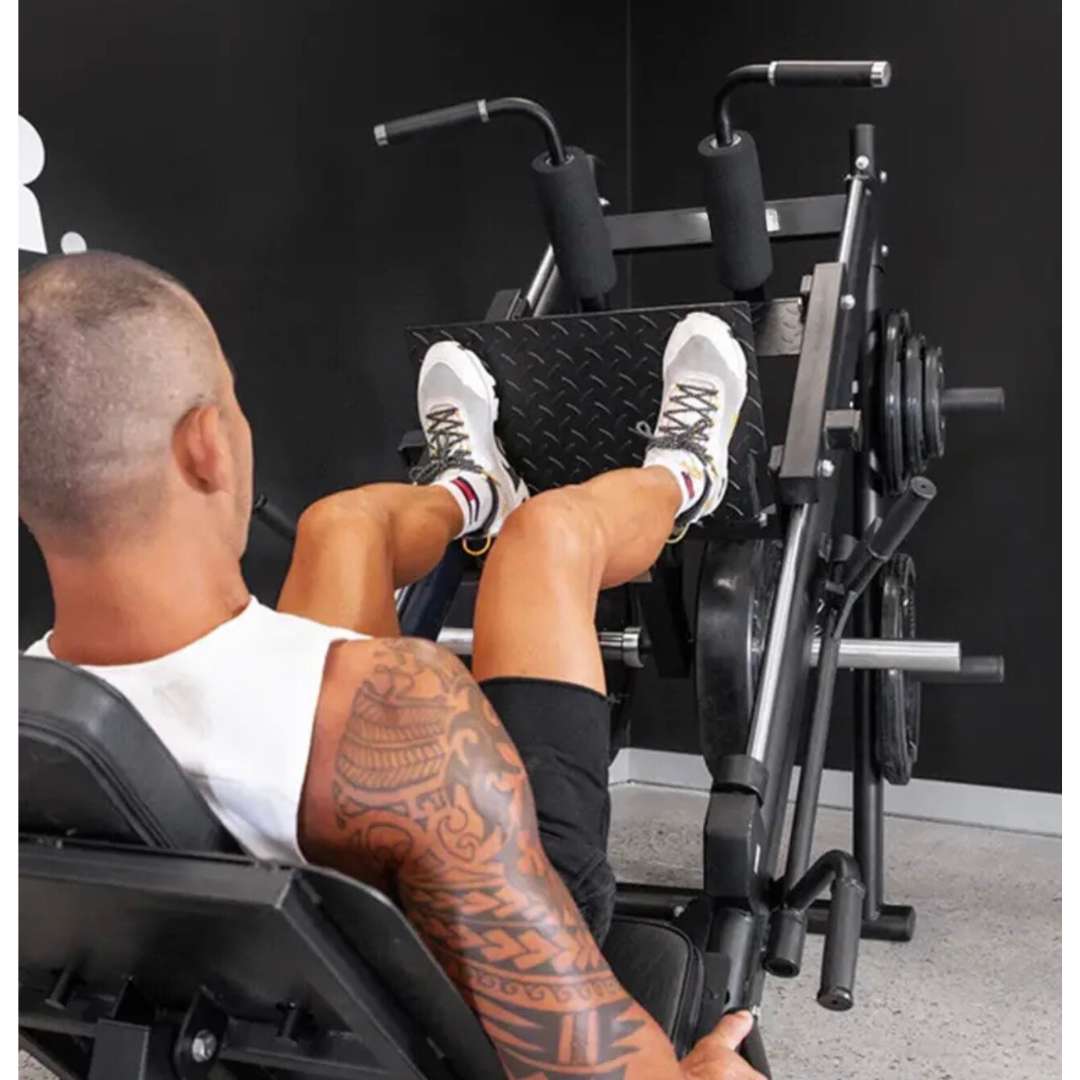 CAEL-SQM – Commercial Grade Dual Function Hack Squat & 45° Leg Press Machine
