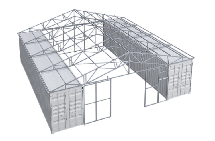 CAEL MC404006P Container Roof Kit with Front & Back Walls