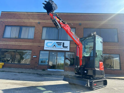Mini Excavator 2T with Kubota engine, Cab, Hydraulic Thumb and Swing boom (EX20KB-C)