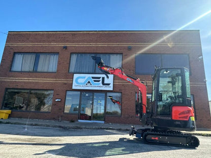 Mini Excavator 2T with Kubota engine, Cab, Hydraulic Thumb and Swing boom (EX20KB-C)