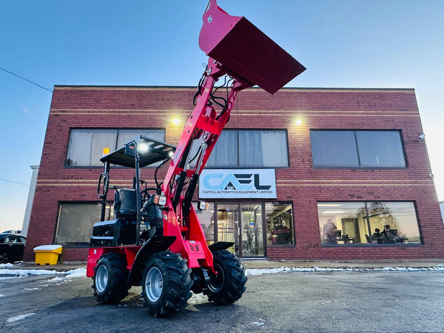 CAEL 906 mini wheel loader with 25 HP Kubota engine