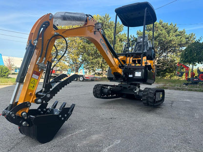 Mini excavator 1.8 Ton with Kubota/Yanmar Engine, Hydraulic Thumb & Swing Boom (EX18KB)