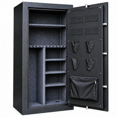 CAEL Heavy-Duty 23-Gun Fireproof Steel Safe Cabinet – T592418
