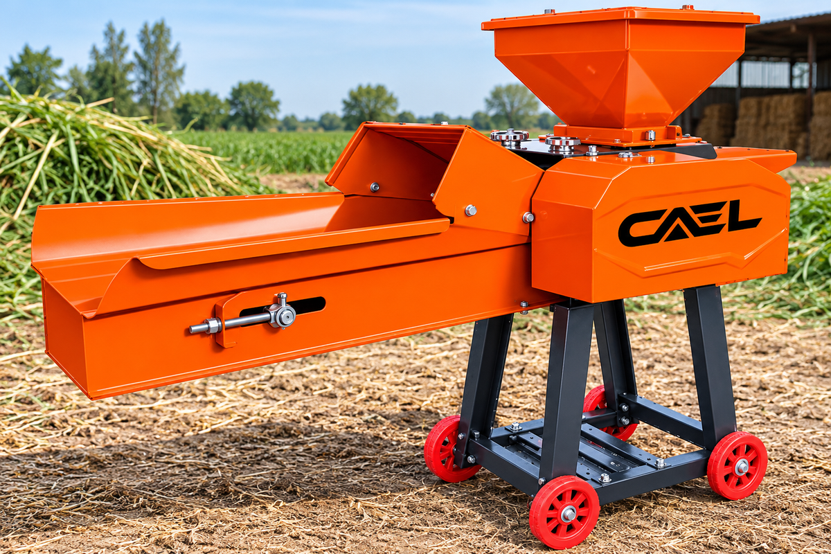 CAEL 9ZT-019C Chaff Cutter with Feed Hopper & Conveyor
