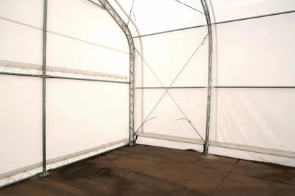 Peak Shape Double Truss 30′ Wide 20′ Height 80′ Length