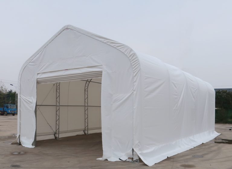 Peak Shape Double Truss 20′ Wide 16′ Height 40′ Length