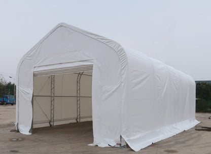 Peak Shape Double Truss 20′ Wide 16′ Height 40′ Length