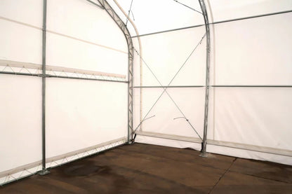 Peak Shape Double Truss 50′ Wide 23′ Height 80′ Length