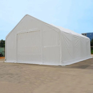 Ferme double en forme de pointe 40′ de largeur 23′ de hauteur 80′ de longueur