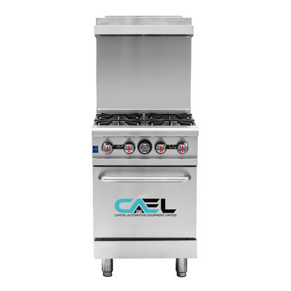 Commercial-Style Gas 4 Burner Range with Oven for Restaurant-151,000BTU (RGR24)