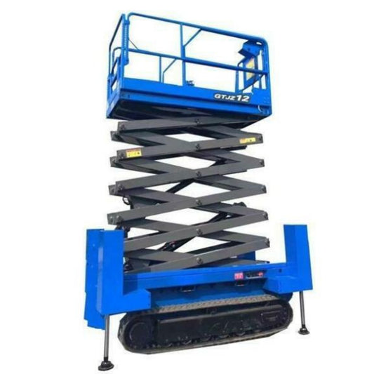 Rough Terrain Crawler Self-Propelled Scissor Lift /hydraulic electric track scissor lift -12m (39ft5)
