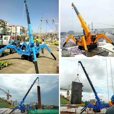 Rough Terrain Crawler Self-Propelled spider crane / spider boom lift 3T
