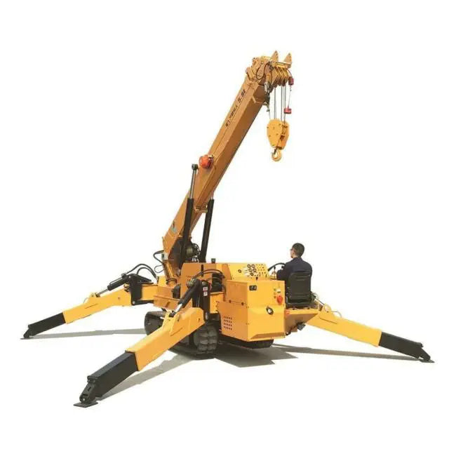 Rough Terrain Crawler Self-Propelled spider crane / spider boom lift 5T