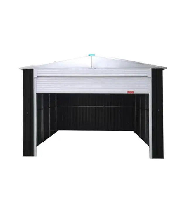 Single Garage Metal Shed with side entry 12(W) x19 (L) x 9.5(H)