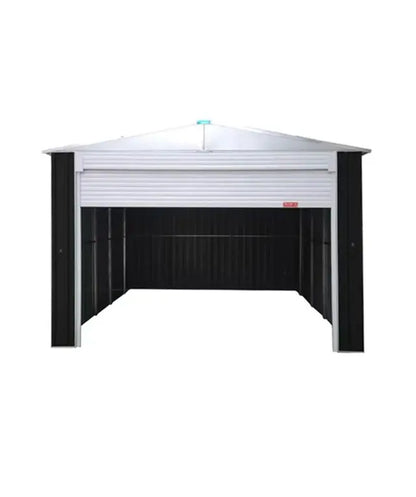 Single Garage Metal Shed with side entry 12(W) x19 (L) x 9.5(H)