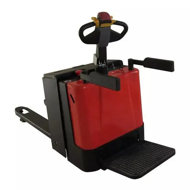 Stand On Rider Electric pallet jack , electric pallet truck 3T ...