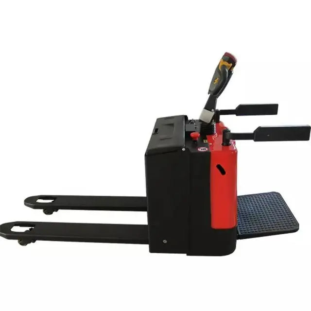 Stand On Rider Electric pallet jack , electric pallet truck 3T ...