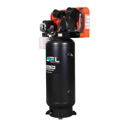 CAEL 5060G - 60 Gallon 5 HP Stationary Electric Air Compressor, 5 Min Fill Time, 230V Induction Motor, Single Stage