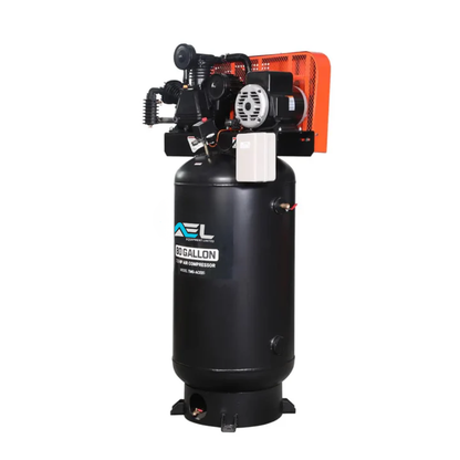 CAEL 7580G - 80 Gallon, 7.5 HP Stationary Electric Air Compressor, 6 Min Fill Time, 230V Induction Motor, 2 Stage