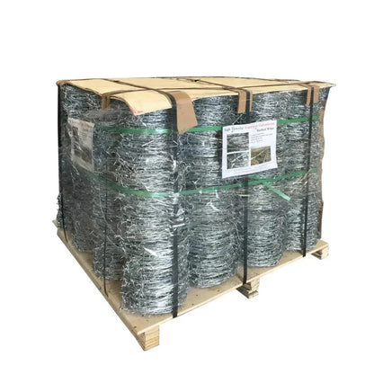 500-ft Barbed Wire, Triple-Layer Galvanized, High Tensile Strength, CAEL-BW15